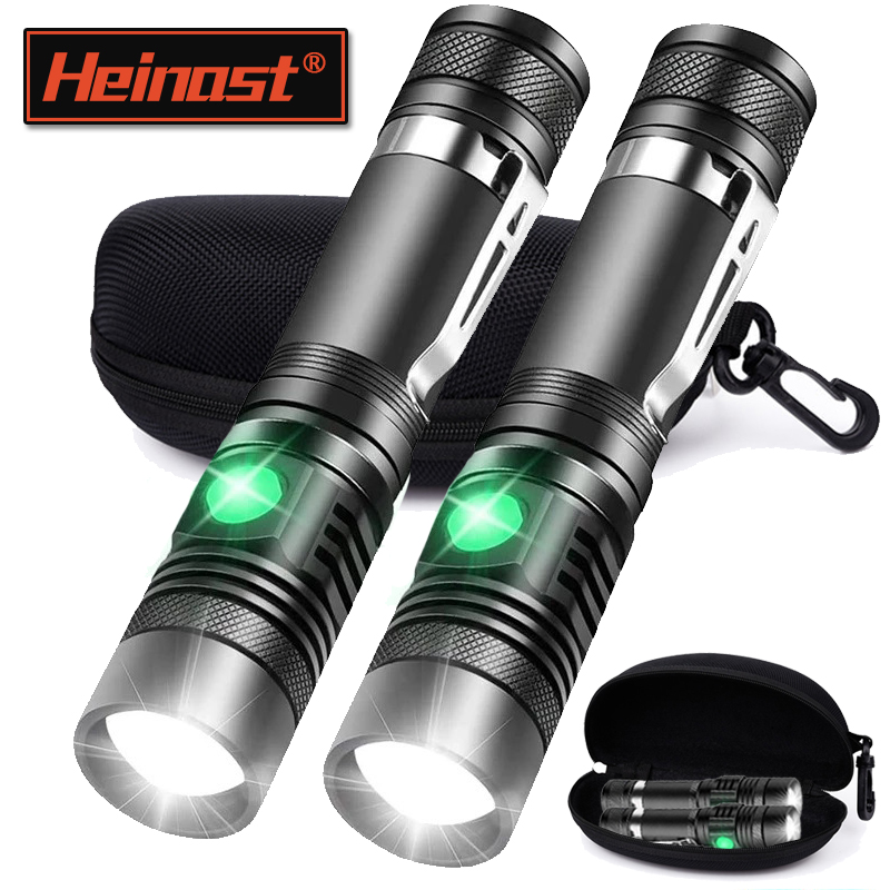 Outdoor Hunting Lights - Rechargeable T6 Handheld Flashlight Use 18650