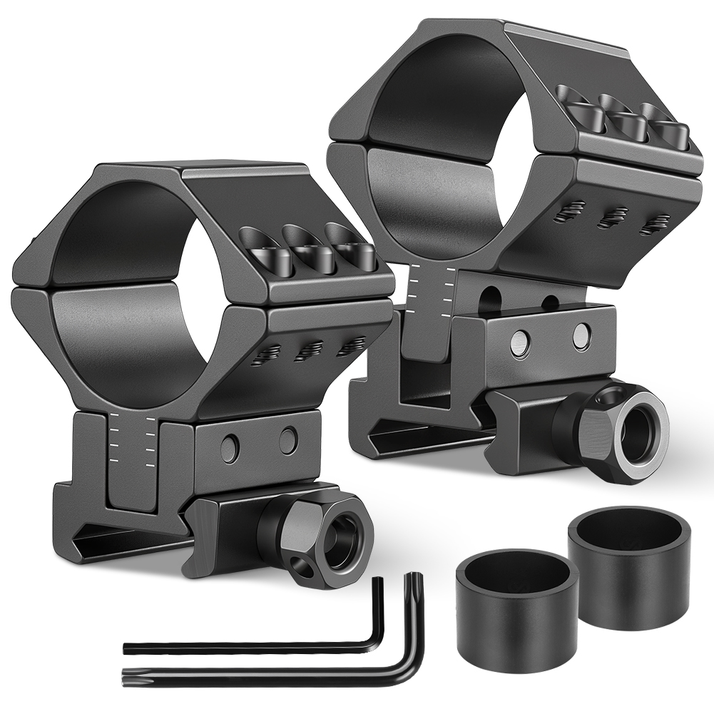 Outdoor Hunting Lights - UniqueFire Rifle Scope Rings,1 inch 25.4mm