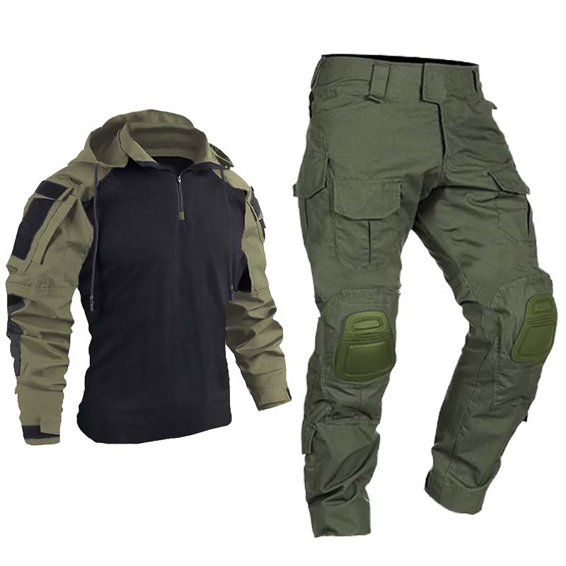 Hunting Outdoor Pants - Men Outdoor Sets Tactical Windproof Suits