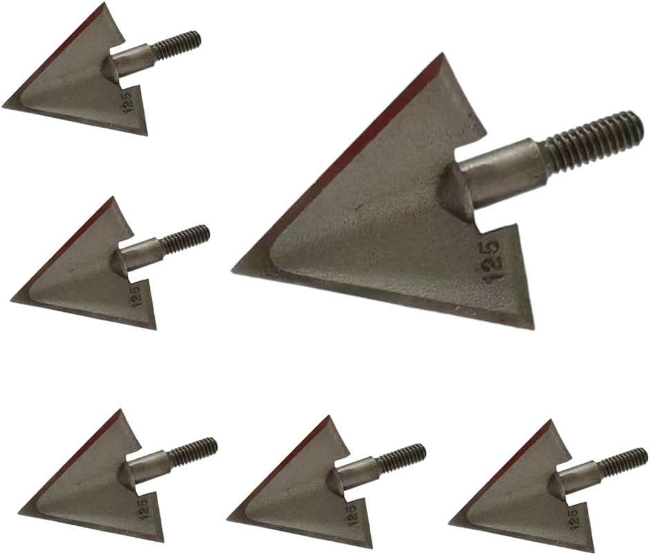 Crossbow Bolt Broadhead - 6 PCS Broadheads 125 Grain 1.1