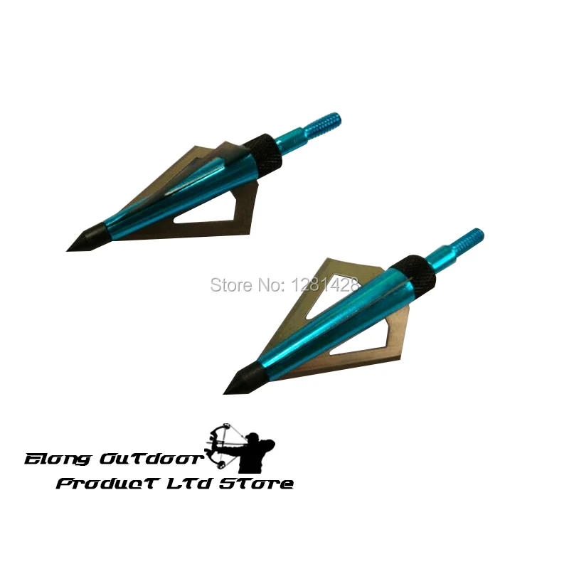 Crossbow Bolt Broadhead - 12Pcs Blue 125 Grain Broadhead 3