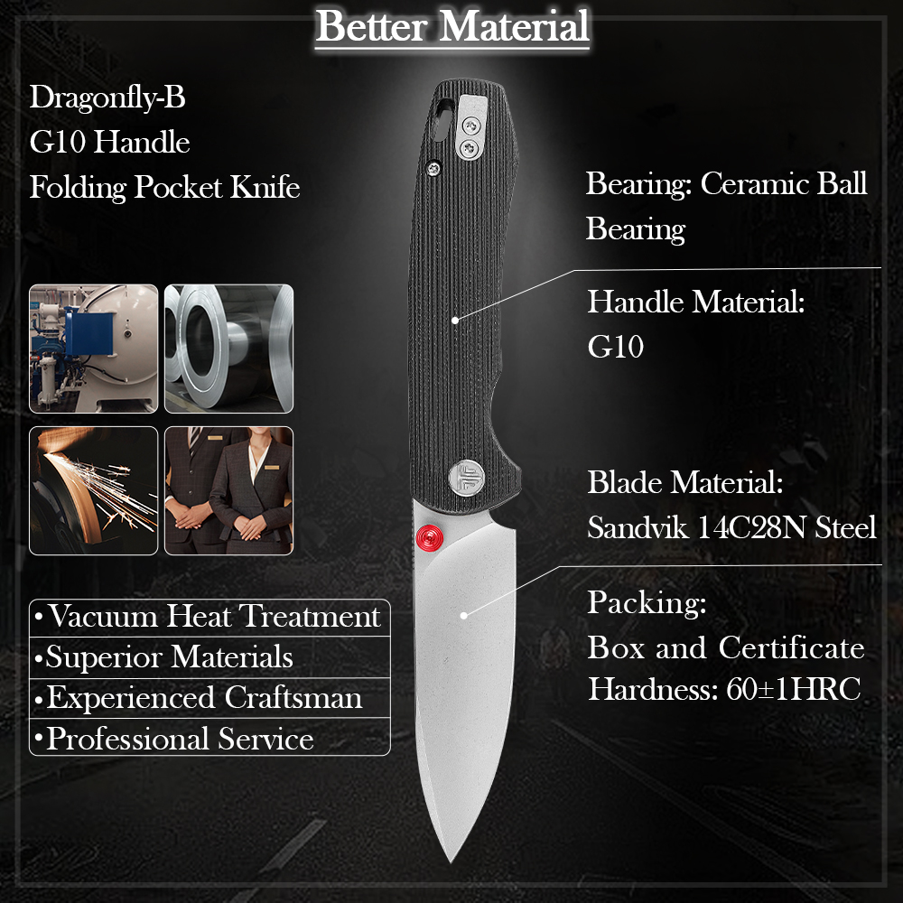 TRIVISA Folding Knife for Men, - Outdoor Hunting Gifts recension och pris