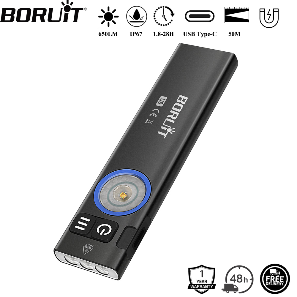 BORUiT U8 650LM EDC LED Flashl - Outdoor Hunting Lights recension och pris