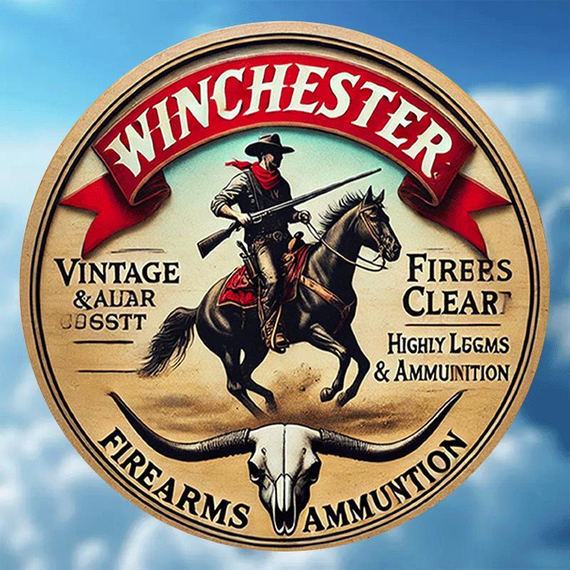 Winchester vintage round metal - Outdoor Hunting Events recension och pris