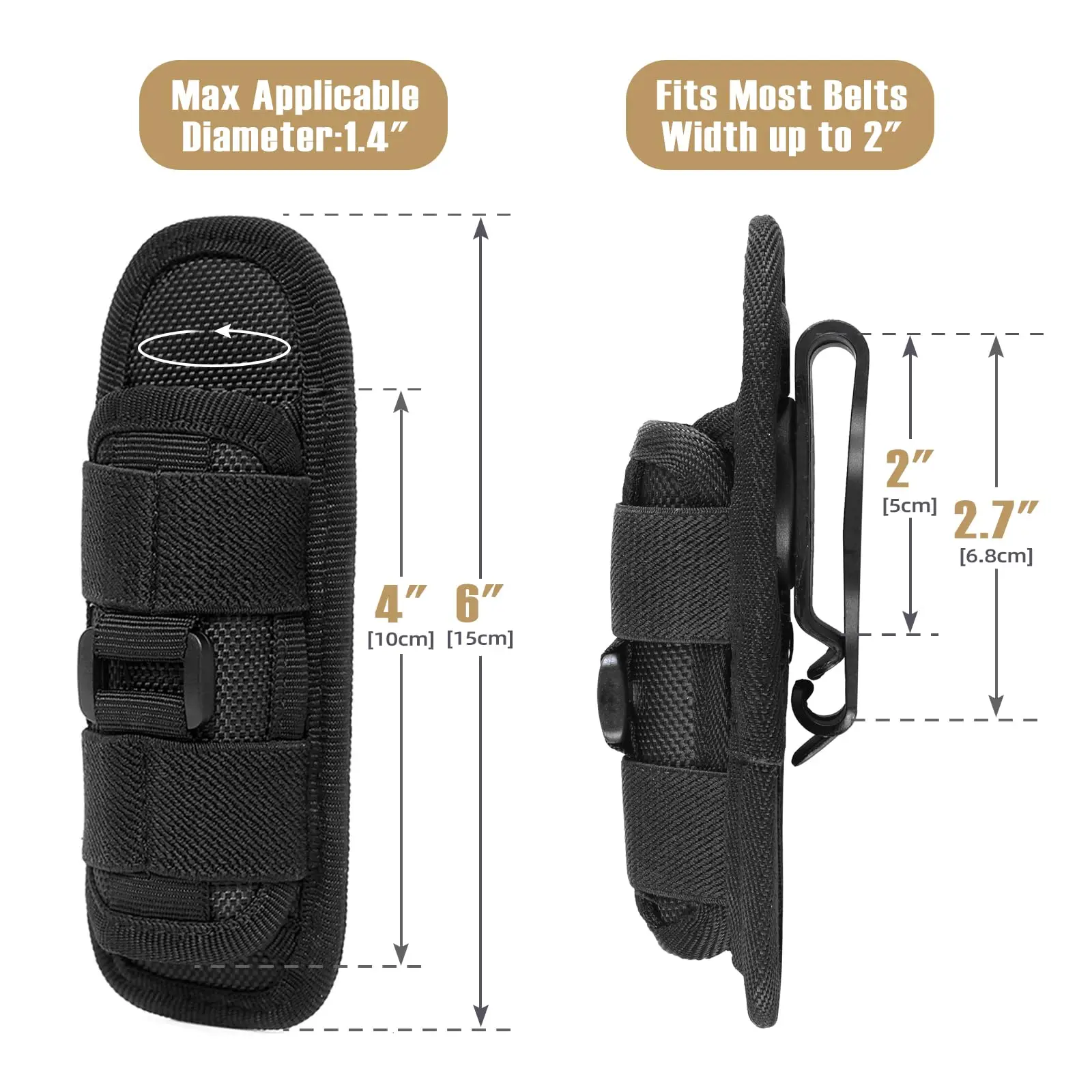 Tactical Flashlight Cover Nylo - Outdoor Hunting Lights recension och pris