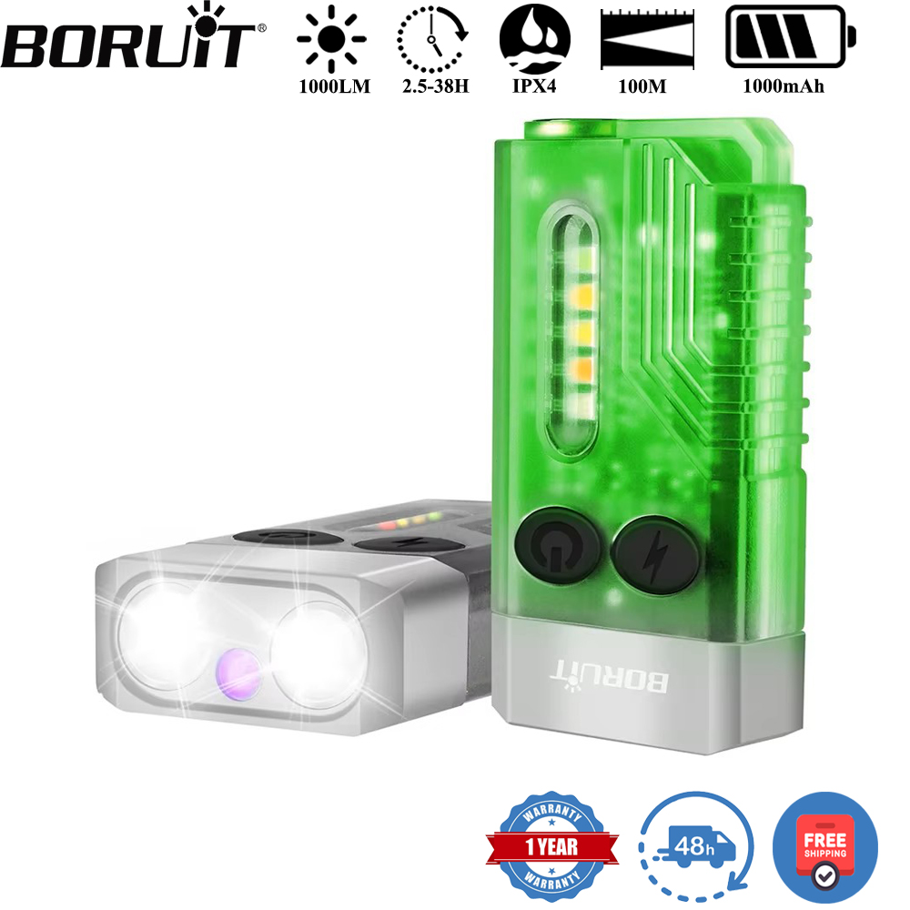 BORUiT V10 Keychain UV LED EDC - Outdoor Hunting Lights recension och pris