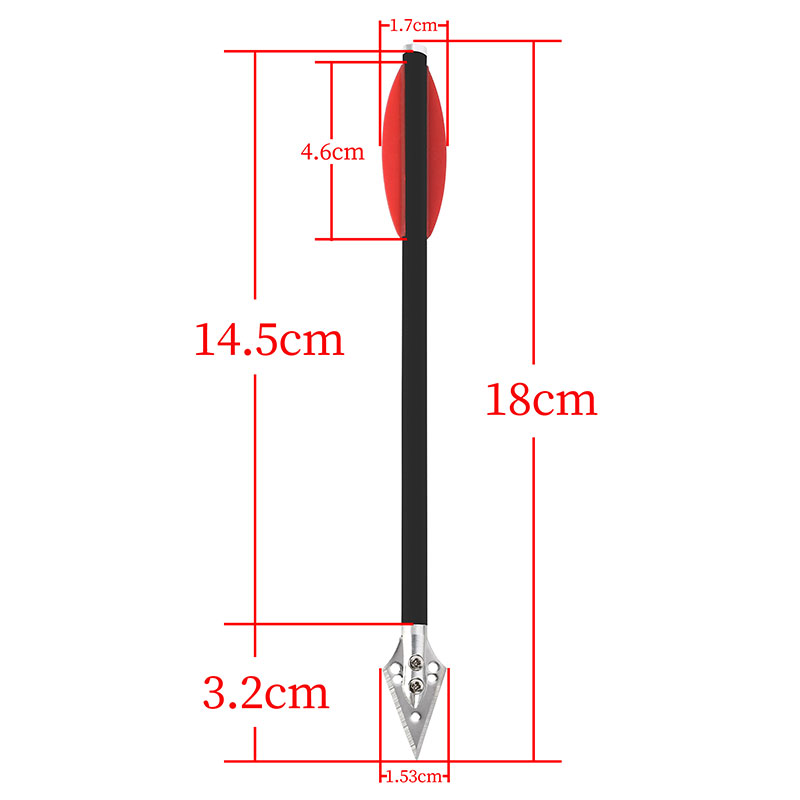 6/12pcs Mixed Carbon Arrow 7 I - Crossbow Bolt Broadhead recension och pris