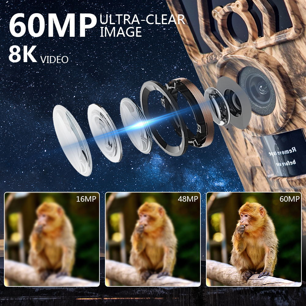 PR801W Ultra Clear 8K Video 60 - Outdoor Hunting Videos recension och pris