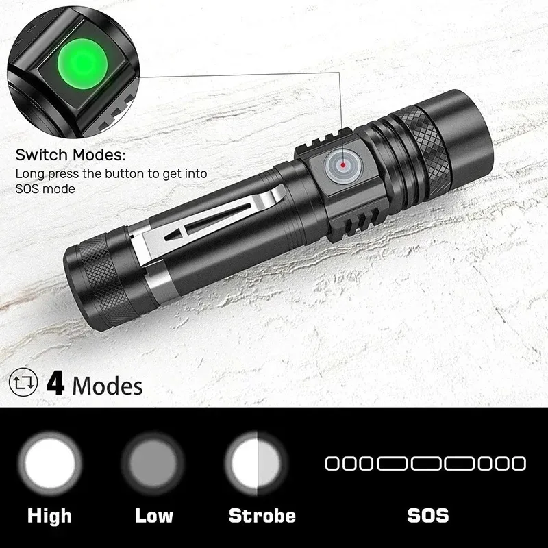 T6 LED Rechargeable Flashlight - Outdoor Hunting Lights recension och pris