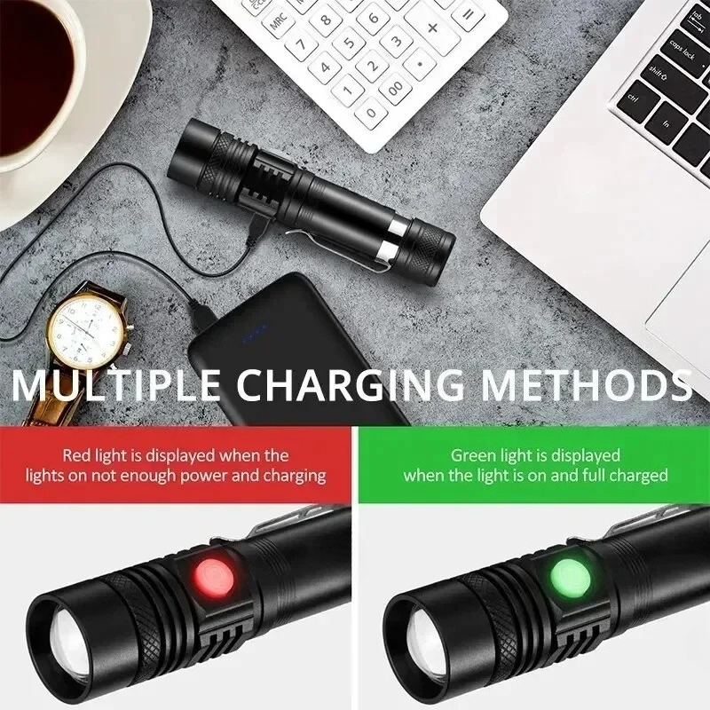 T6 LED Rechargeable Flashlight - Outdoor Hunting Lights recension och pris