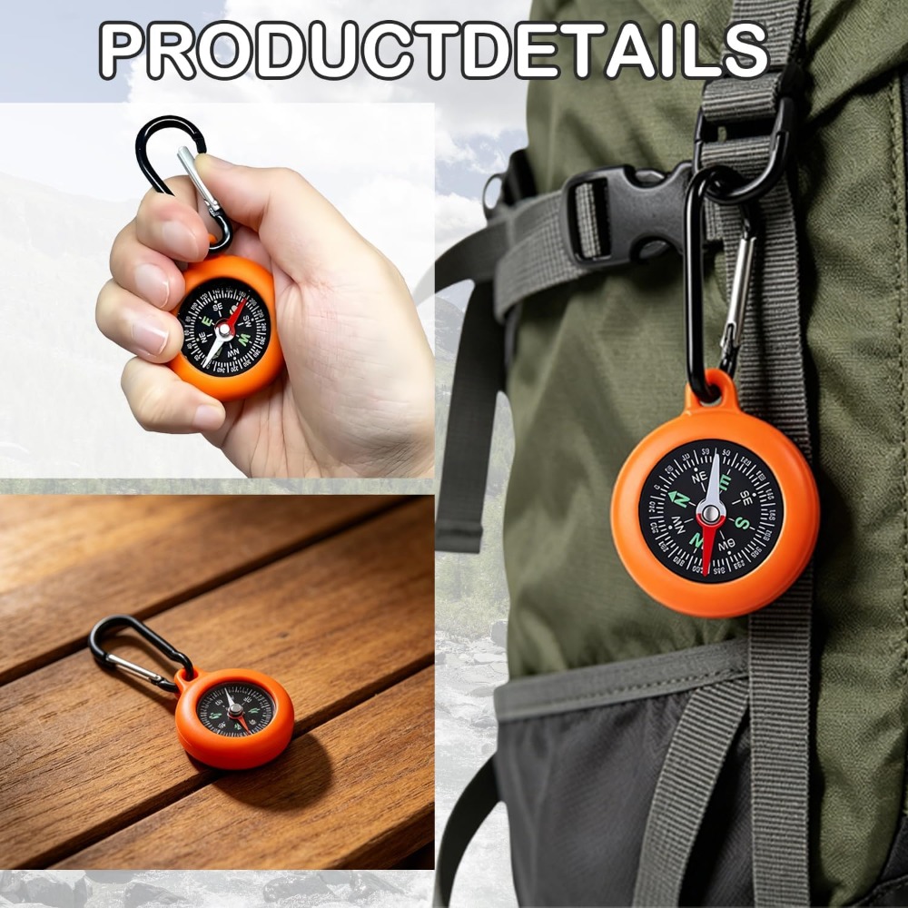 5-20 PCS Mini Compass Keychain - Outdoor Hunting Events recension och pris