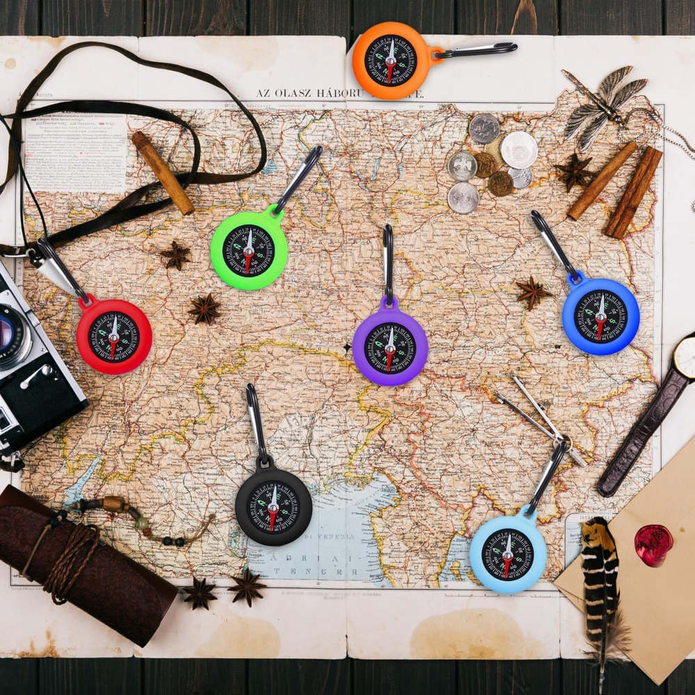 5-20 PCS Mini Compass Keychain - Outdoor Hunting Events recension och pris