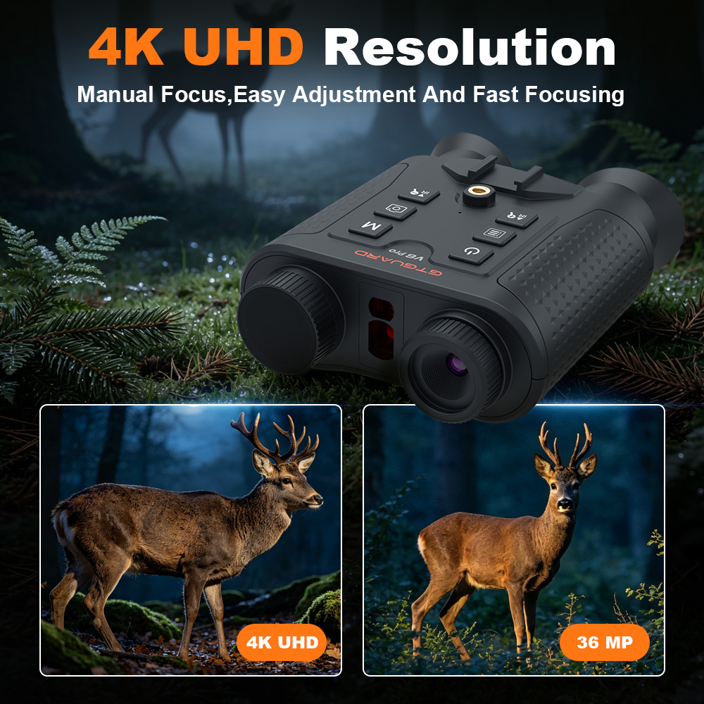 4K Night Vision Binoculars 8X  - Outdoor Hunting Videos recension och pris